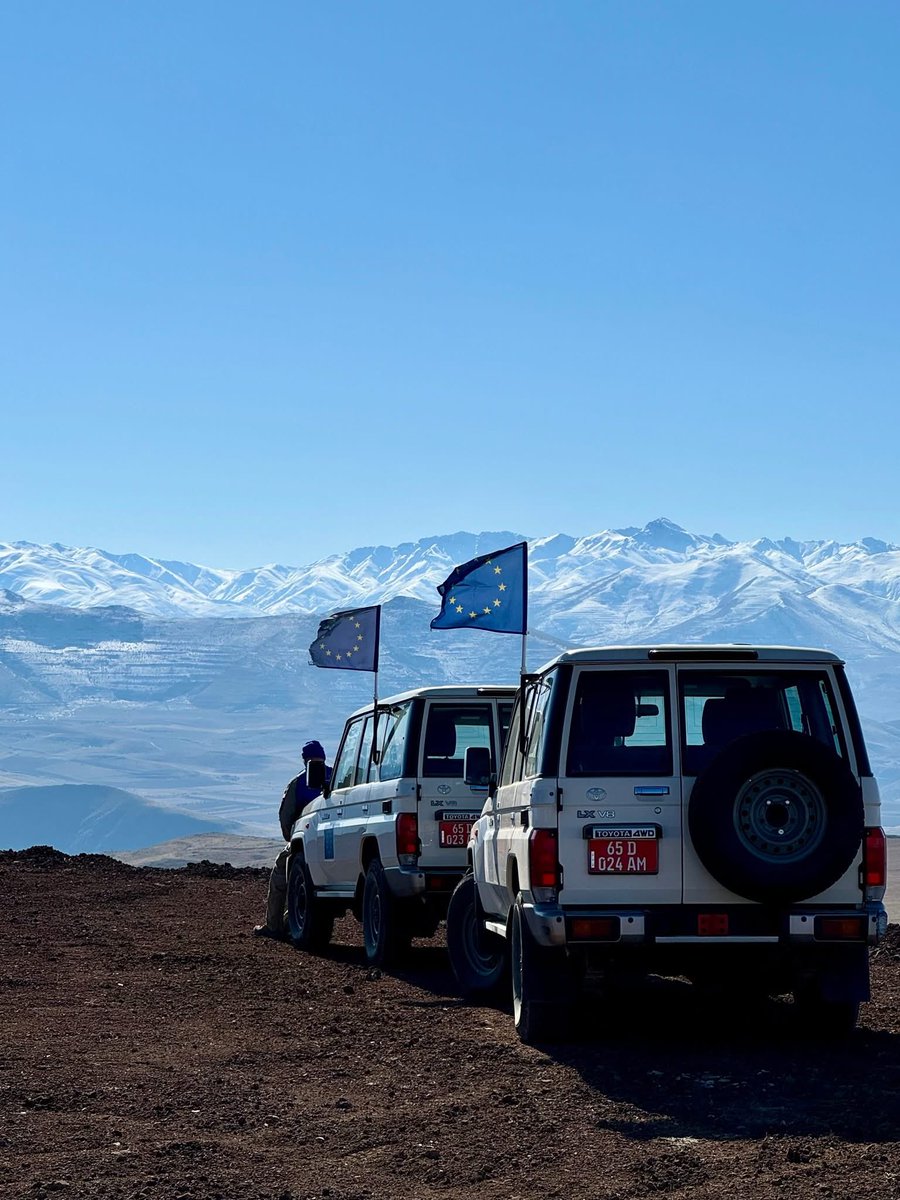 EUMA proudly marks a significant milestone: 200 Mission Members from 25 EU Member States 🇪🇺and Canada 🇨🇦 are working on the ground in Armenia.🇦🇲 

Every day and night, our dedicated teams patrol and monitor along the border between Armenia and Azerbaijan. We remain committed to