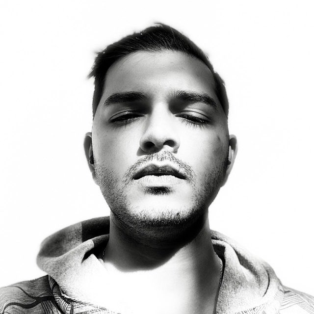 identify the main subject in the image and restyle it as minimalist flat vector art. Remove detailed textures . Use solid color blocks and simple clean lines, with a soft neutral background. keep the b&amp;w style and make it have the same detail as photo for the character