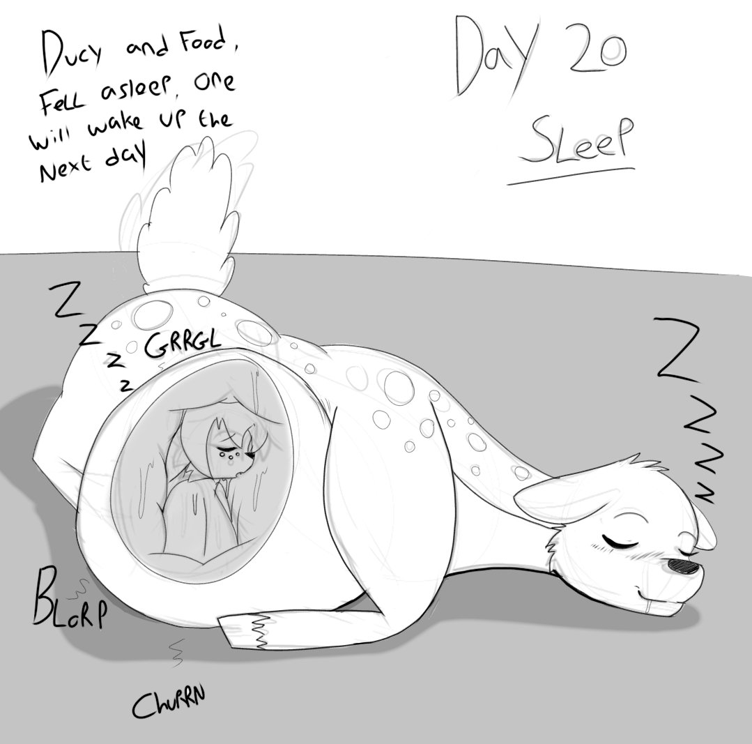 CW: Vore, Gurgles.
Voretober Day 20 Sleep. Feat Ducy pf <a href="/ZolaSuwaro/">Cali</a>. Ducy Deer and her food fell asleep, one will wake up in the morning, the other will be jiggle in her middle ;3 #vore #voretober2025