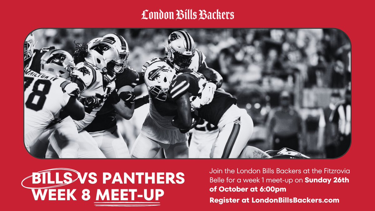 We are expecting a crowd this weekend! Don’t forget:

🏈 Kick off is at 5pm NOT 6
🏈 Vintage Bills Gear will be set up from 12:30pm!
🏈 Registration is closed but you can shop VBG without being resgitered and you can still join the waitlist! Just DM us

See ya soon #BillsMafia