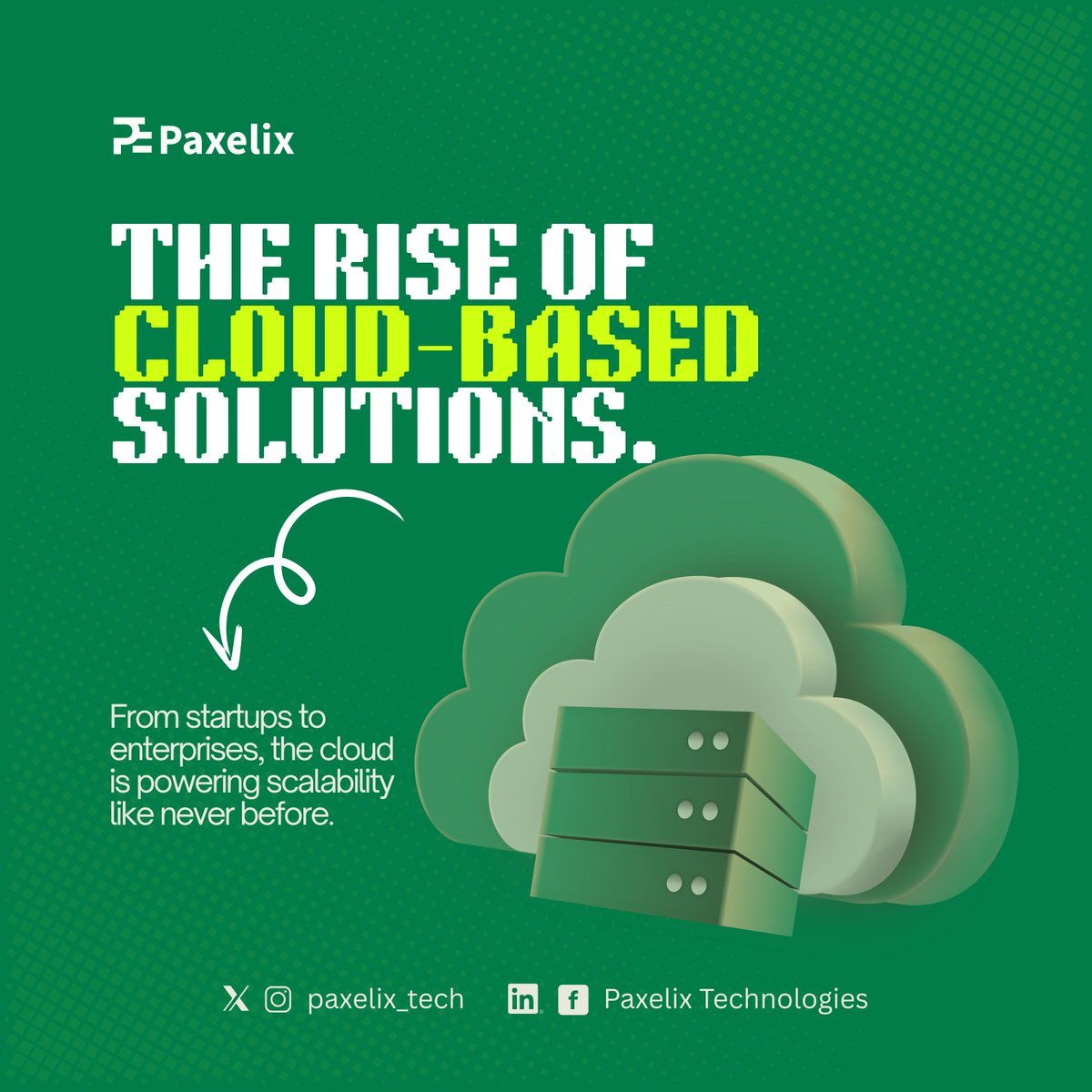 paxelix_tech's tweet image. 🌐 Industry Trend: The cloud is transforming how businesses scale. Startups. Enterprises. Everyone’s rising with the cloud. 🚀☁️
#PaxelixTech #CloudComputing  #TechTrends  #FutureOfBusiness #Insights #DigitalInnovation  #ScalableTech #TechNews