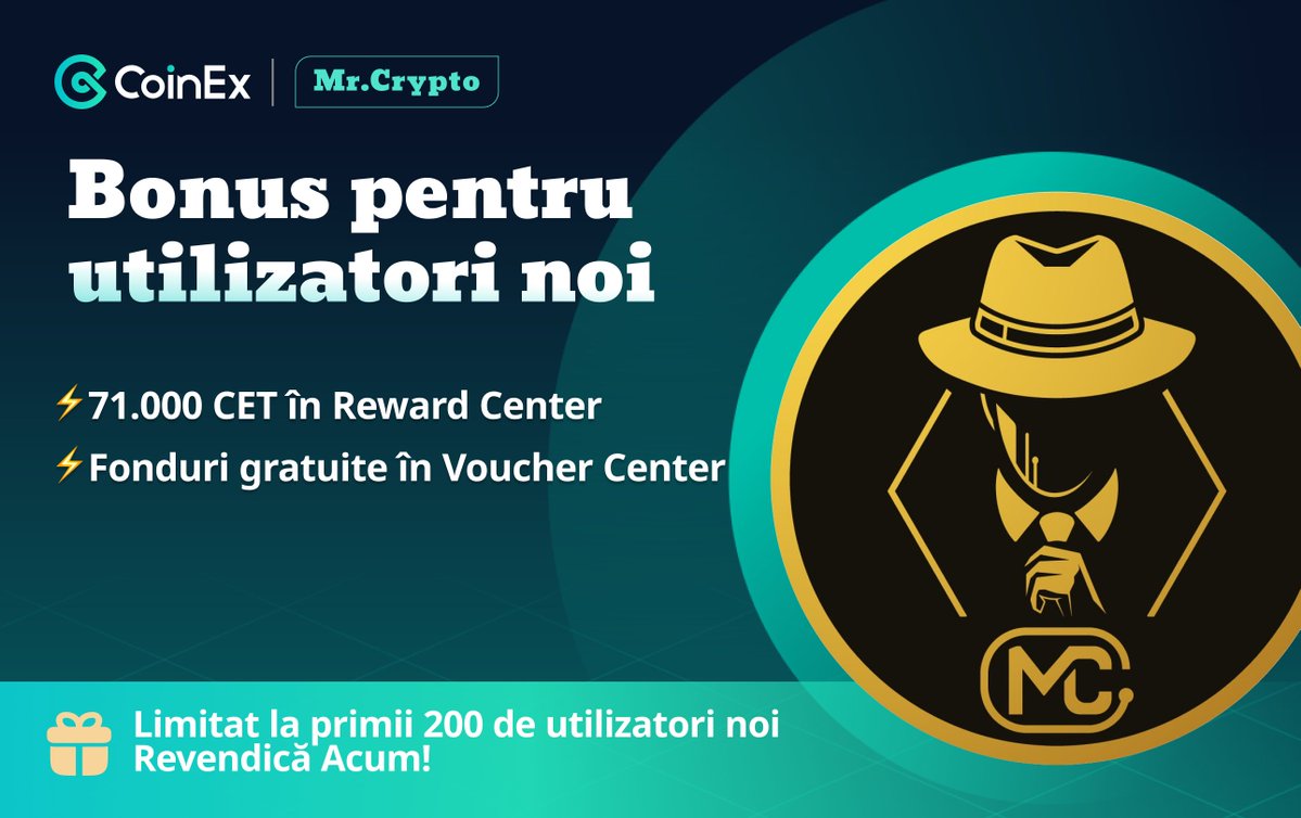Mr_Crypto5's tweet image. Bonus de pana la 200$? Da, se poate, dar limitat la primii 200 de participanti.

CoinEx este un exchange NON-KYC, ceea ce înseamnă că te poți înregistra și începe să tranzacționezi instant, fără să fie nevoie de verificarea identității.

Peste 8 ani de experiență, prezent în…