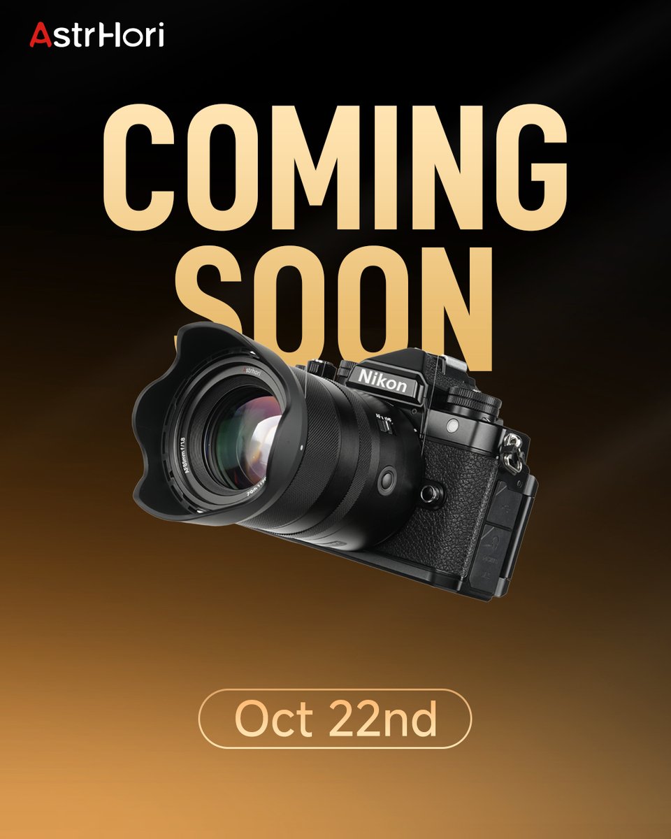 AstrHori's tweet image. Tomorrow’s the day 👀
Our new AF85mm F1.8 II lens is landing —smooth bokeh, lightning-fast AF, and a design you’ll love.
👉 Swipe for more details.
#astrhori #astrhorinewlens #autolens #AF #portraitshoot #streetphotography #goldenfocallength #newlens #newarrivals #comıngsoon