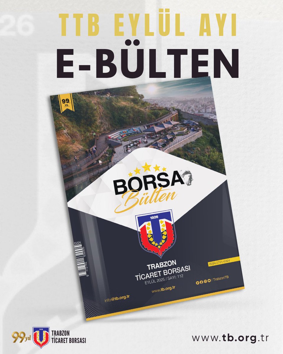 Basın Yayın Birimimiz tarafından hazırlanan e-bültenin Eylül sayısı yayımlandı. Web sayfamızın tb.org.tr adresinde de yayımlanan e-bültende Eylül ayı içerisinde katılım sağlanan etkinlikler, borsada işlem gören ürünlerin istatistiki bilgileri yer alıyor.