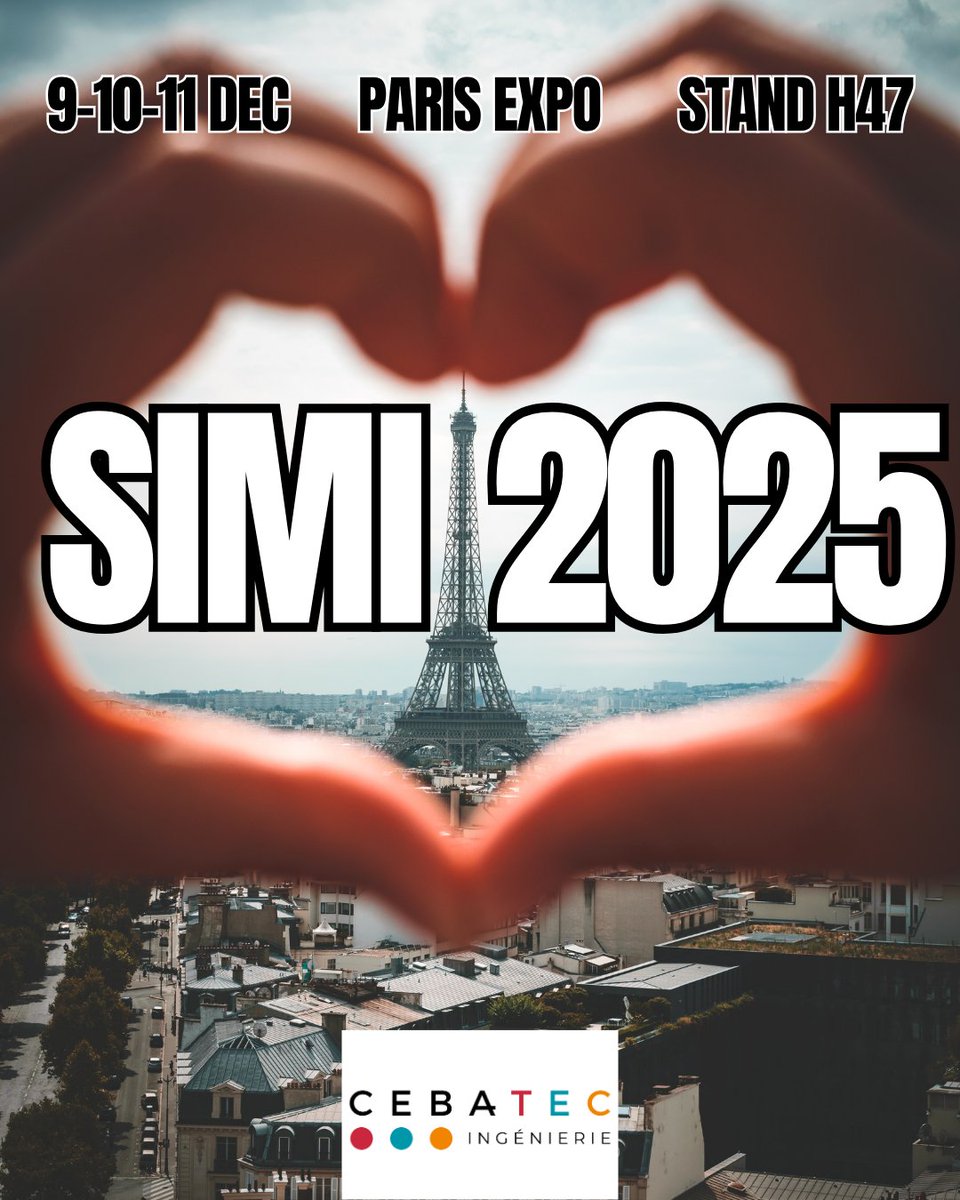 CEBATEC_BIM's tweet image. Quelque chose se prépare au Stand H47👀
Du 9 au 11 décembre, CEBATEC sera présent au @salonsimi à Paris Expo Porte de Versailles
Et cette année CEBATEC ne vient pas seul. Ses acolytes secrets seront présents !
#CEBATEC #Ingenierie #Batiment #COSINUS #ENERPOL #FBSCONCEPT #SIMI2025