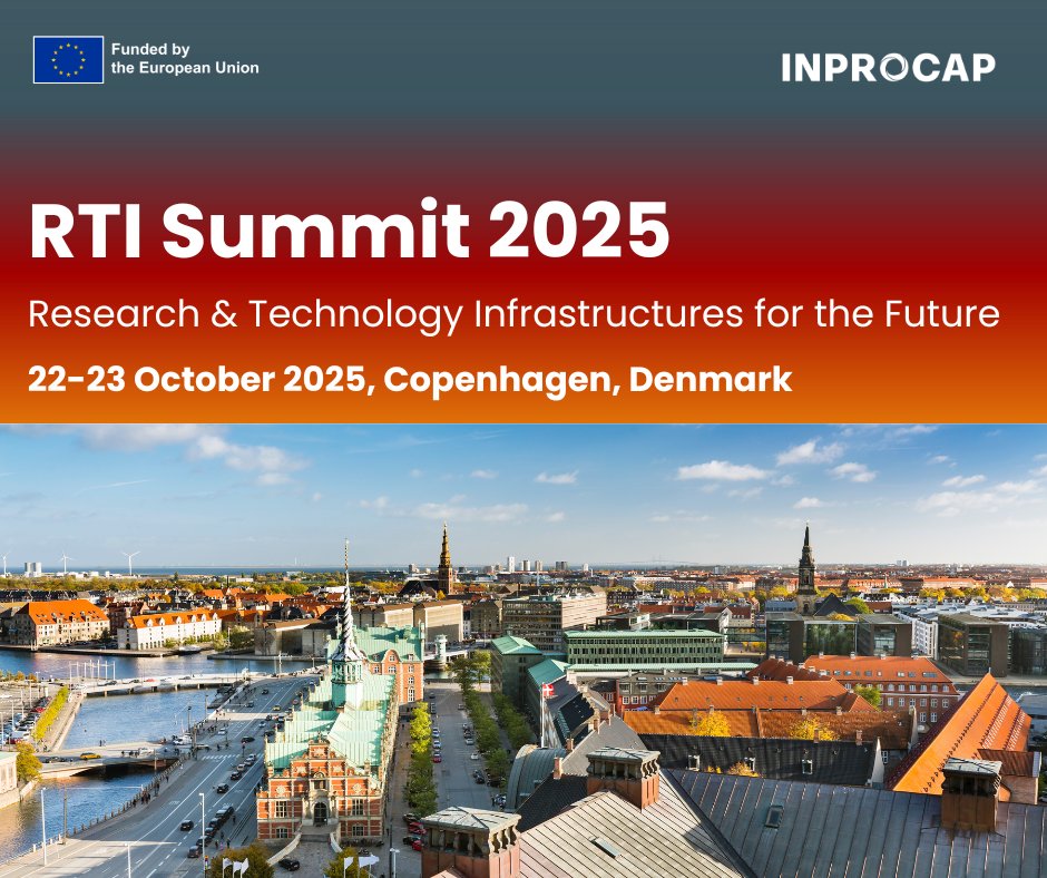 InprocapProject's tweet image. 🔬#RTI Summit 2025 starts tomorrow!
📅22–23 Oct | Copenhagen
How can #Research and #Technology #Infrastructures shape a smarter, greener &amp;amp; more resilient Europe? 🌍
💡#INPROCAP joins the discussions — bringing the #InnovationProcurement perspective.
👉shorturl.at/vxMwg