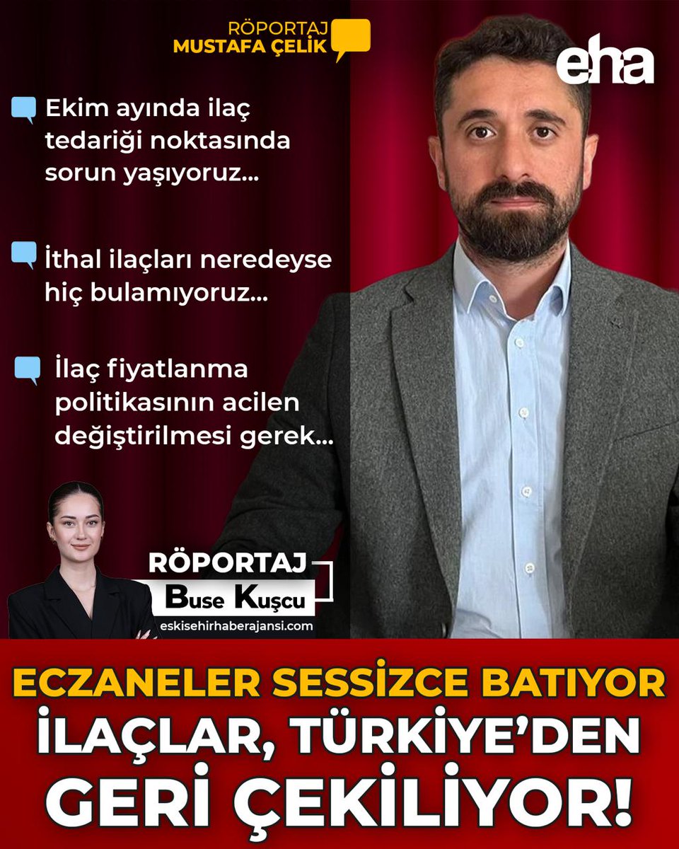 Eczaneler Sessizce Batıyor: İlaçlar, Türkiye’den Geri Çekiliyor! eskisehirhaberajansi.com/eczaneler-sess…