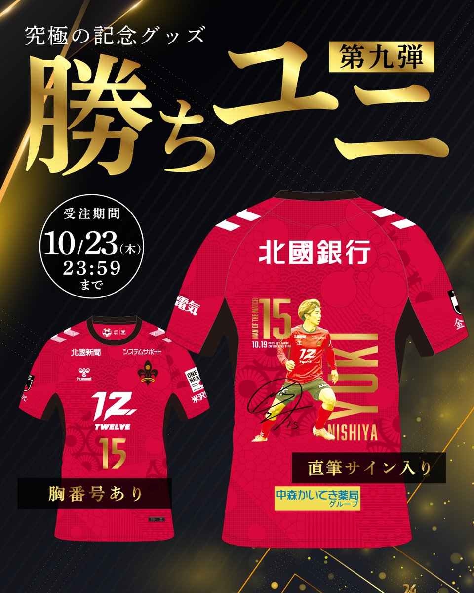 ⠀/／ 🗣️#勝ちユニ は #西谷優希 選手に決定🎉 ＼ 廣井CCコメント