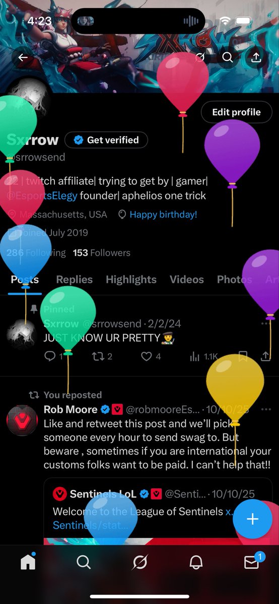 srrowsend's tweet image. can’t believe i made it to 23. so many things have happened and im grateful for the things happening
