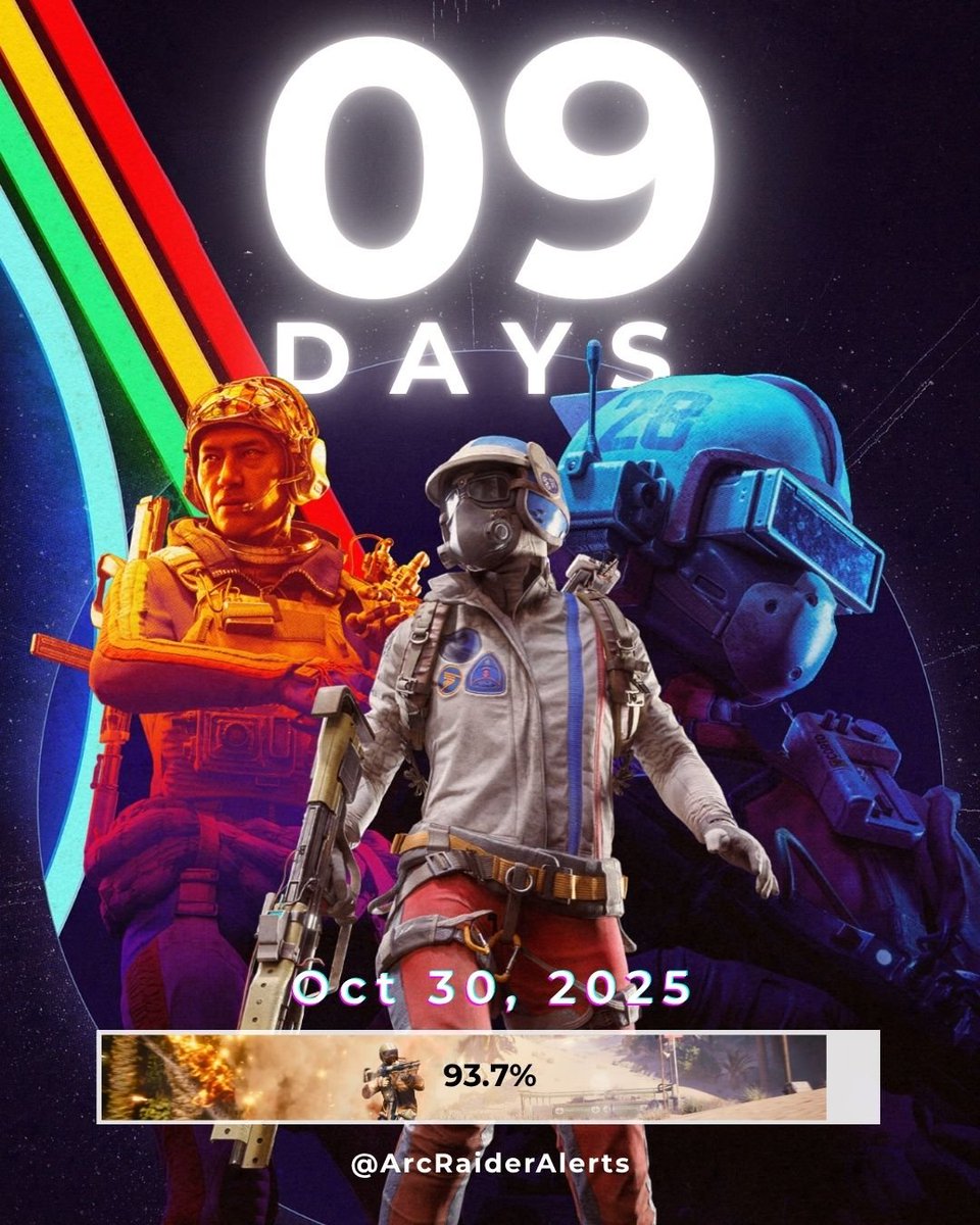 9 days left until ARC Raiders release. ⏳