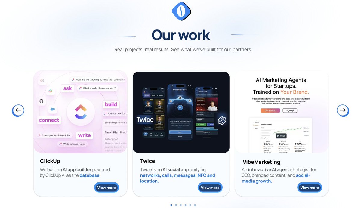 Briceroman_'s tweet photo. We’re updating our new website with all the projects we’ve developed, from SaaS platforms and AI agents to social and mobile apps. Coming soon. https://t.co/1Ff8X9JtQT