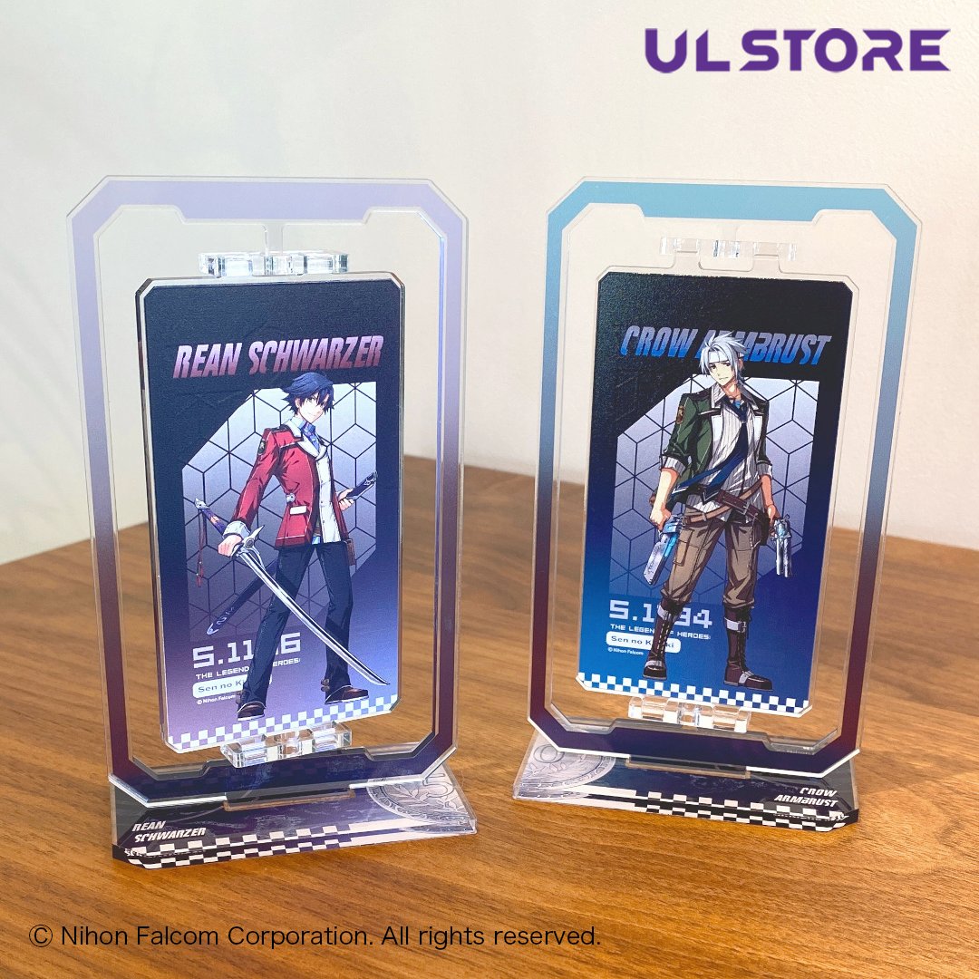 旅の仲間を、日常に。
キャラの魅力をぎゅっと閉じ込めたアクリルスタンド💎

エステルたちと一緒に、旅の続きを始めましょう——
🌟【英雄伝説 空の軌跡シリーズ】くるっと回る回転アクリルスタンド
エステル：utz-store.com/products/ksk-2…
ヨシュア：utz-store.com/products/ksk-2…