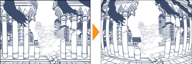 clipstudiopaint's tweet image. 어안 퍼스자로 역동적인 일러스트 구도를 만들어 보세요!
화면 가장자리를 크게 왜곡시켜 박진감 넘치는 배경을 그릴 때 적합한 어안 퍼스! 작품에 입체감을 더해보세요.
자세히 보기 >
tips.clip-studio.com/ko-kr/articles…
#clipstudio