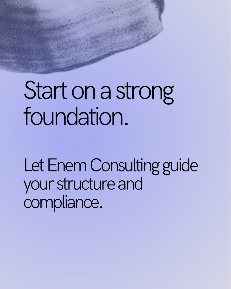 enemconsulting's tweet image. Before you chase growth, make sure your foundation is built for it.
A weak company structure can limit your potential before you even begin.
#CompanyStructure #BusinessPlanning #EnemConsulting