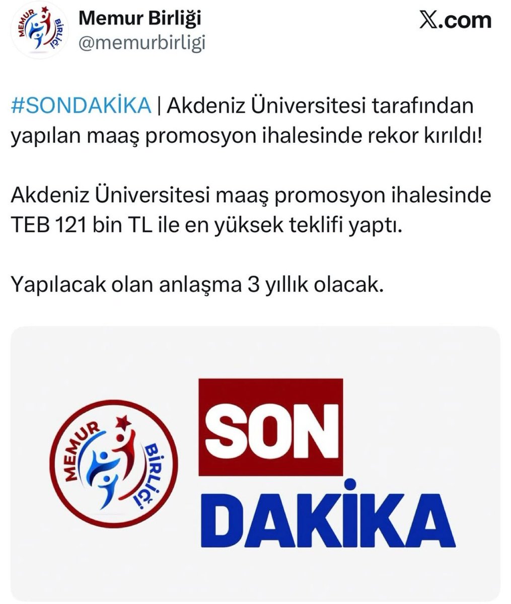 Birpls1's tweet photo. Akdeniz üniversitesi 1000/1500 personel için Teb Bankası ile 121 bin TL anlaşma imzalamış 

Biz 350 bin kişiyiz 💪
Fazlası var eksiği yok...

200/250 bin tl hayal değil,
Yeter ki personelden yana tavır alınsın!!

#EGMPromosyondaRekor https://t.co/NE8d9NTJlC