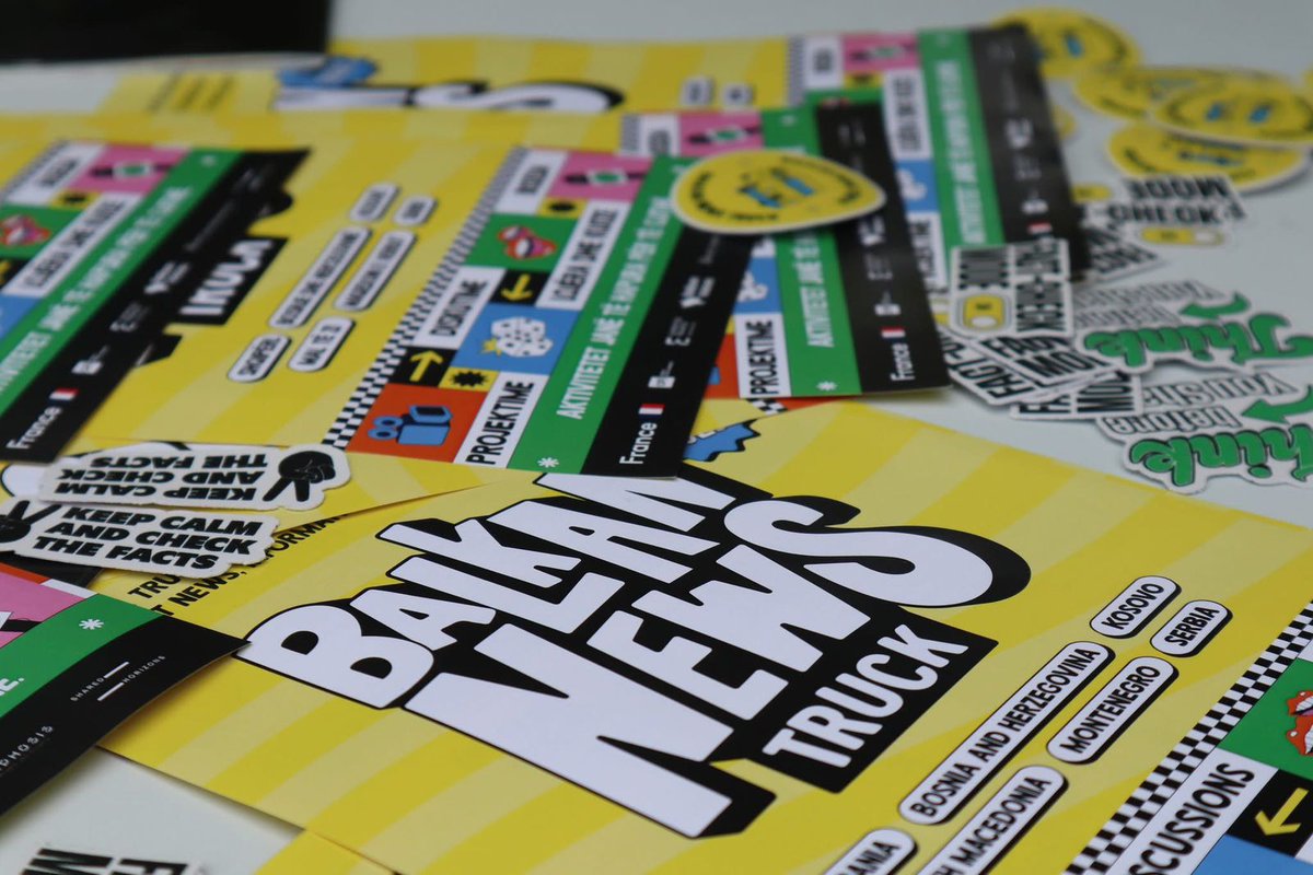 Le camion 🚚 de Balkan News  #CFI est stationné en 🇦🇱. Vous pourrez le retrouver à la Faculté des langues étrangères pour échanger sur l'éducation aux médias, la vérification des faits ✅️ &amp; la pensée critique🤔. 

📅 21 &amp; 22 octobre
⏲️ 11h00 - 17h00 

👉 urlr.me/nDWgA4