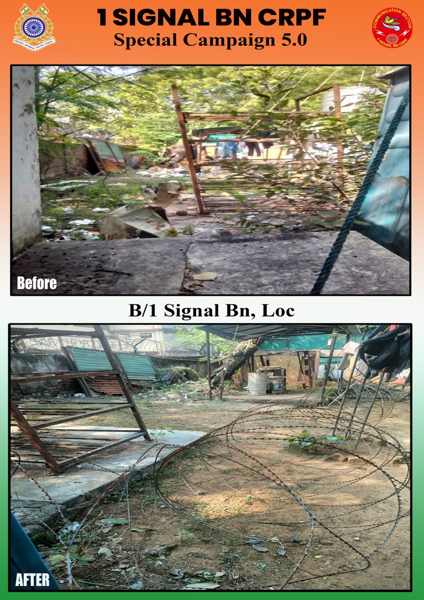 Special Campaign 5.0 Organized by B/1 Signal Bn  CRPF. #SpecialCampaign5_0