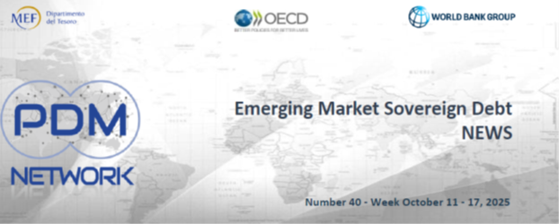 📣The Emerging Market Debt  News - Weekly Newsletter n. 40, 2025 -🗓️ Week October 11-17
is now available here👉shorturl.at/VnNGw
📝Subscribe to our newsletters 
 👉bit.ly/495cxJG
#publicdebt #sovbonds #EmergingMarkets
<a href="/MEF_GOV/">MEF</a>
<a href="/OECD/">OECD ➡️ Better Policies for Better Lives</a>
<a href="/WorldBank/">WorldBank</a>
