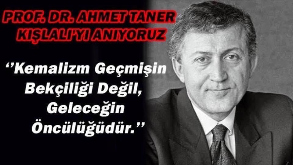 Ülkemizin önemli değerlerinden, 
Atatürk devrimlerinin ve Cumhuriyetimizin yılmaz savunucusu Prof. Dr. Ahmet Taner Kışlalı’yı katledilişinin yıl dönümünde saygı, rahmet ve özlemle anıyorum.