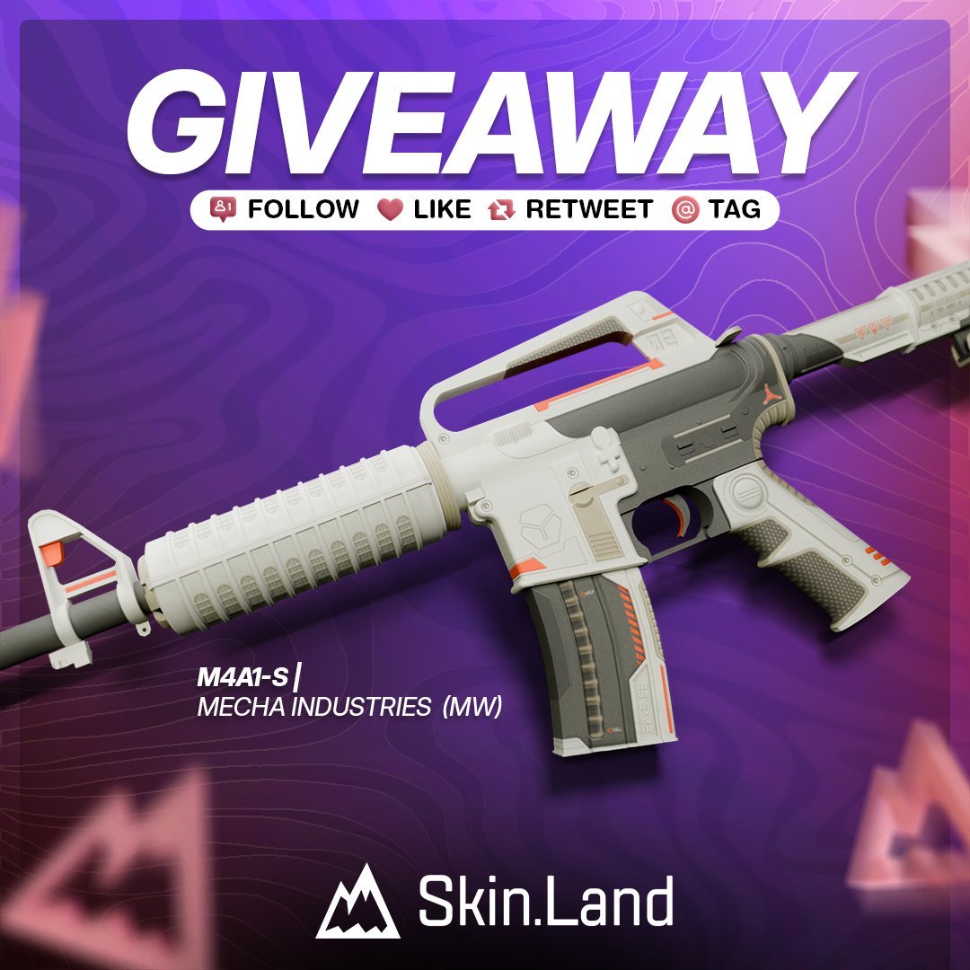 🎁 M4A1-S | Mecha Industries MW ($68)

➡️ TO ENTER:

✅ Follow me &amp; <a href="/SkinLand_market/">Skin.Land</a>
✅ Retweet
✅ Tag 2 friends

⏰ Giveaway ends in 7 days!
