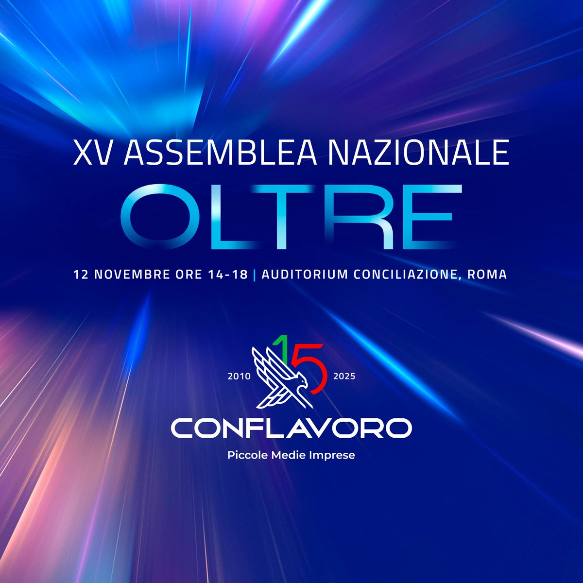 La sicurezza è un investimento sul futuro: significa proteggere le persone, garantire continuità produttiva e rafforzare la fiducia tra impresa e lavoratori.
Ne parleremo il 12 novembre a Roma, all’Auditorium Conciliazione, durante la XV Assemblea Nazionale Conflavoro.