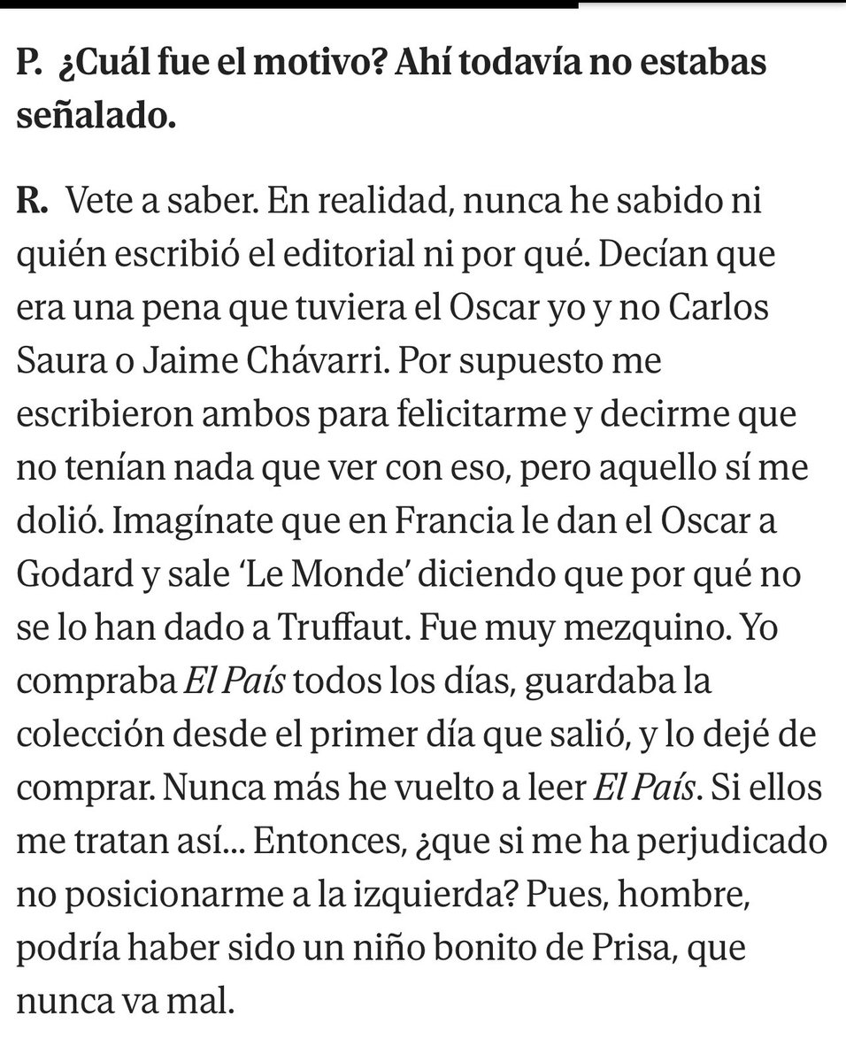 Nunca odiamos demasiado a 'El País' ni queremos a Garci todo lo que se merece