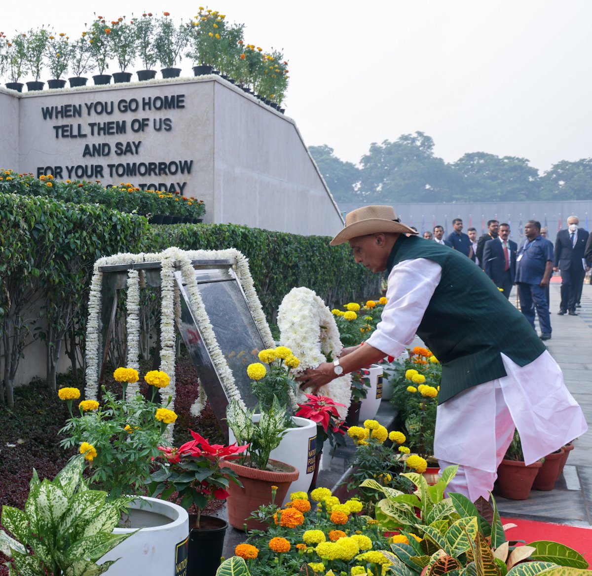 rajnathsingh's tweet image. Paid tributes to Police and Paramilitary forces personnel for their service to the nation during my visit to National Police Memorial in New Delhi on the occasion of Police Commemoration Day.
The military and police function on different platforms, but their mission is the same…