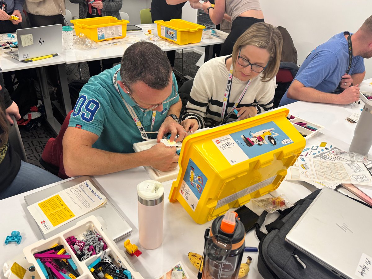 raisingrobots's tweet image. A superb day training teachers from across @EastAyrshire yesterday - getting hands-on with @LEGO_Education #SPIKEPrime &amp;amp; #CodingSuccess2025 'Smart Speed!' 🤖 Thank you for hosting
@WMCKilmarnockAc 👍
@rafyouthengage #STEM #HandsOnLearning #LEGOEducation