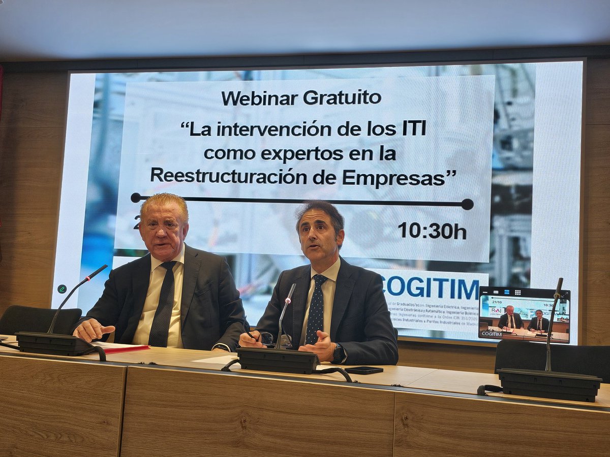 COGITIM (@cogitimadrid) on Twitter photo 🔴 <a href="/ToniGaldonRuiz/">Toni Galdon Ruiz</a>, decano <a href="/cogitimadrid/">COGITIM</a>, inaugura en estos momentos en nuestra sede colegial, el webinar  "La intervención  de los ITI como expertos en la #reestructuración de #Empresas", organizada por #COGITIM y RAJ del <a href="/ICJCEAuditores/">ICJCE Auditores</a> 🔴 <a href="/ToniGaldonRuiz/">Toni Galdon Ruiz</a>, decano <a href="/cogitimadrid/">COGITIM</a>, inaugura en estos momentos en nuestra sede colegial, el webinar  "La intervención  de los ITI como expertos en la #reestructuración de #Empresas", organizada por #COGITIM y RAJ del <a href="/ICJCEAuditores/">ICJCE Auditores</a>