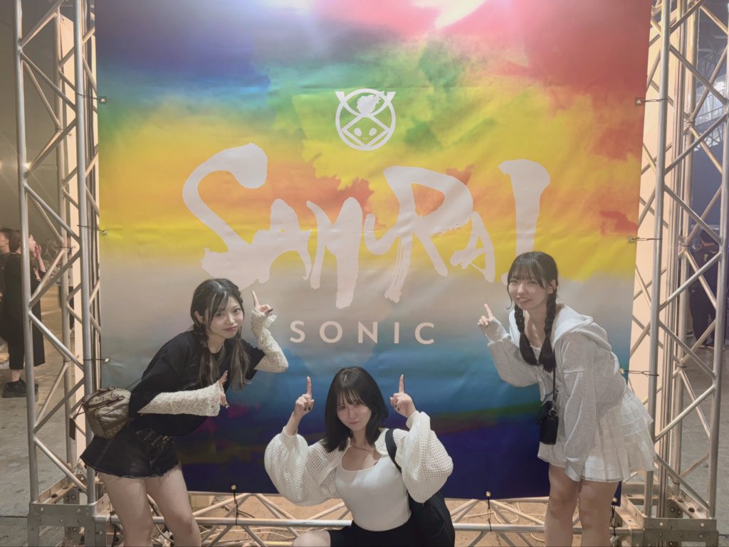 SAMURAI SONIC、SARiNAちゃんとも一緒にまわれてうれしかったんだぁ😸🫶🏻

10月30日のCØCØRIZE主催、O-VER-KiLLさん出て頂きます🥹🙏🏻
すぐにまた会えるの嬉しい！！よろしくお願いします！！