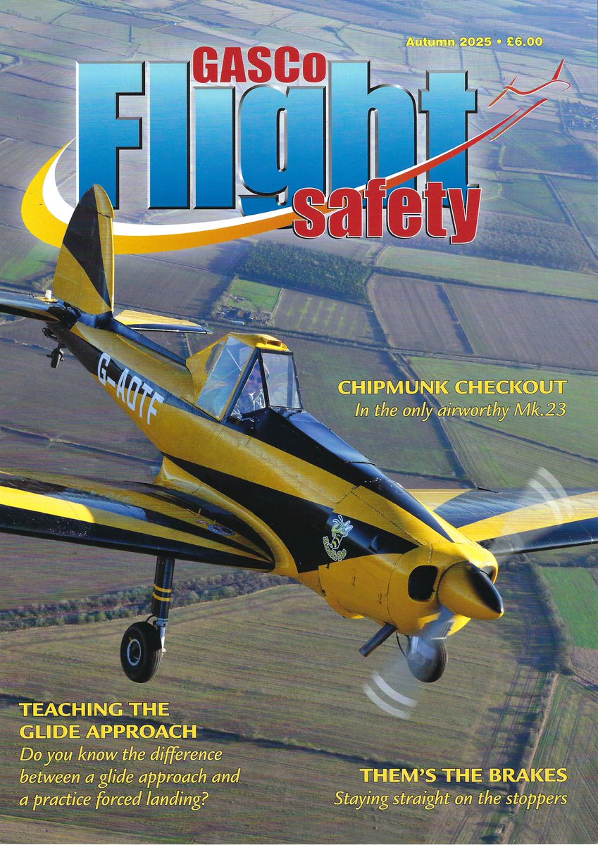 GASCo_FS's tweet image. The autumn 2025 edition of GASCo Flight Safety magazine has just been published.  You can subscribe to this excellent magazine here: gasco.org.uk