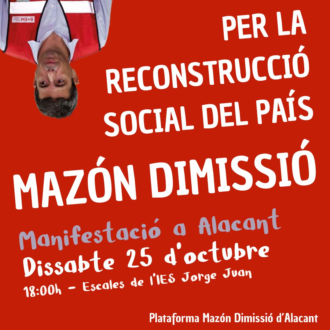 Per la memòria i les víctimes, per la democràcia i per un País amb futur: #MazónDimissió
