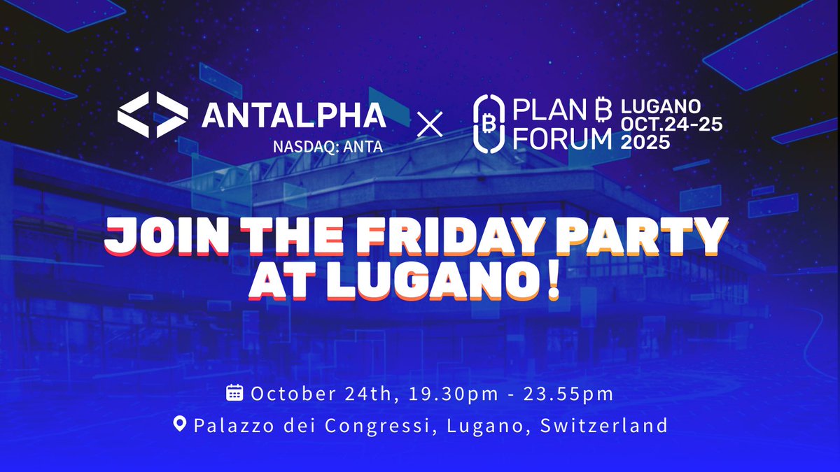 Trilled to be the exclusive sponsor of the Friday Party at Plan B Forum Lugano. Come and join us!