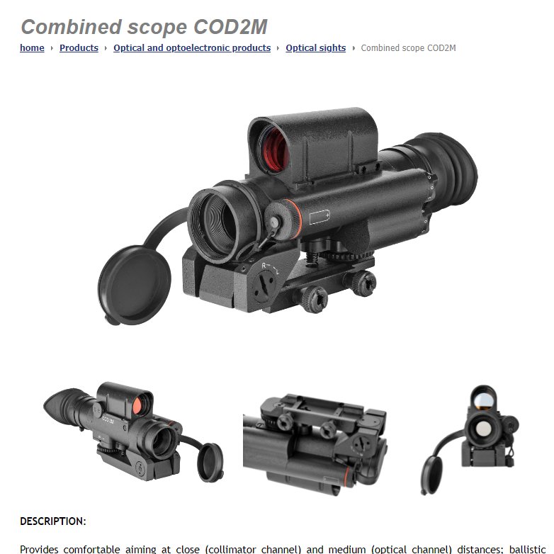 russianoptics.net/BelOMO_New.html
BF6に2.5倍スコープで実装されてるBelOMOのCOD2M、ゲーム内名称がBF-2Mに改変されてる意味を理解してバカ笑った