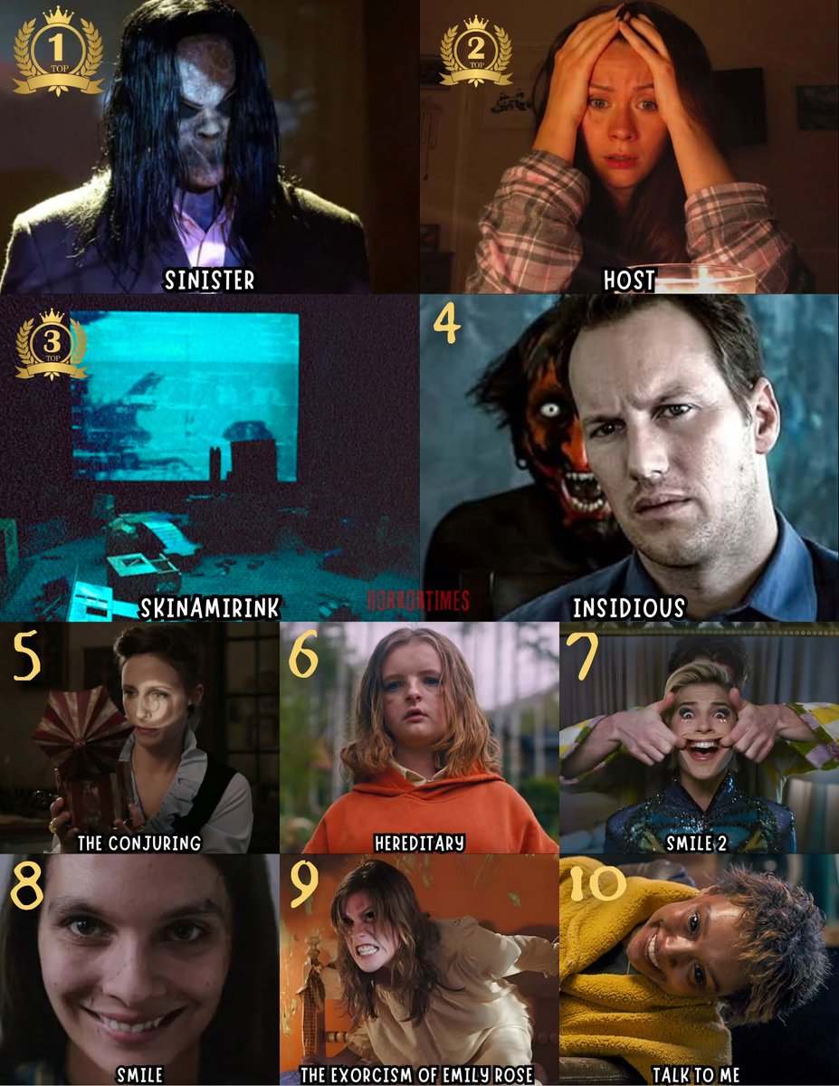 10 scariest movie 😱😱😱