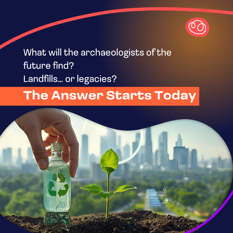REDOL_EU's tweet photo. 🏺 The year is 2125. Archaeologists dig up our cities…
Not bones. Not ruins.
Plastic bottles. Old electronics. Packaging.

Some call it The Age of Waste.
Others call it a legacy we can change.

Zaragoza is already showing the way. 🌱
