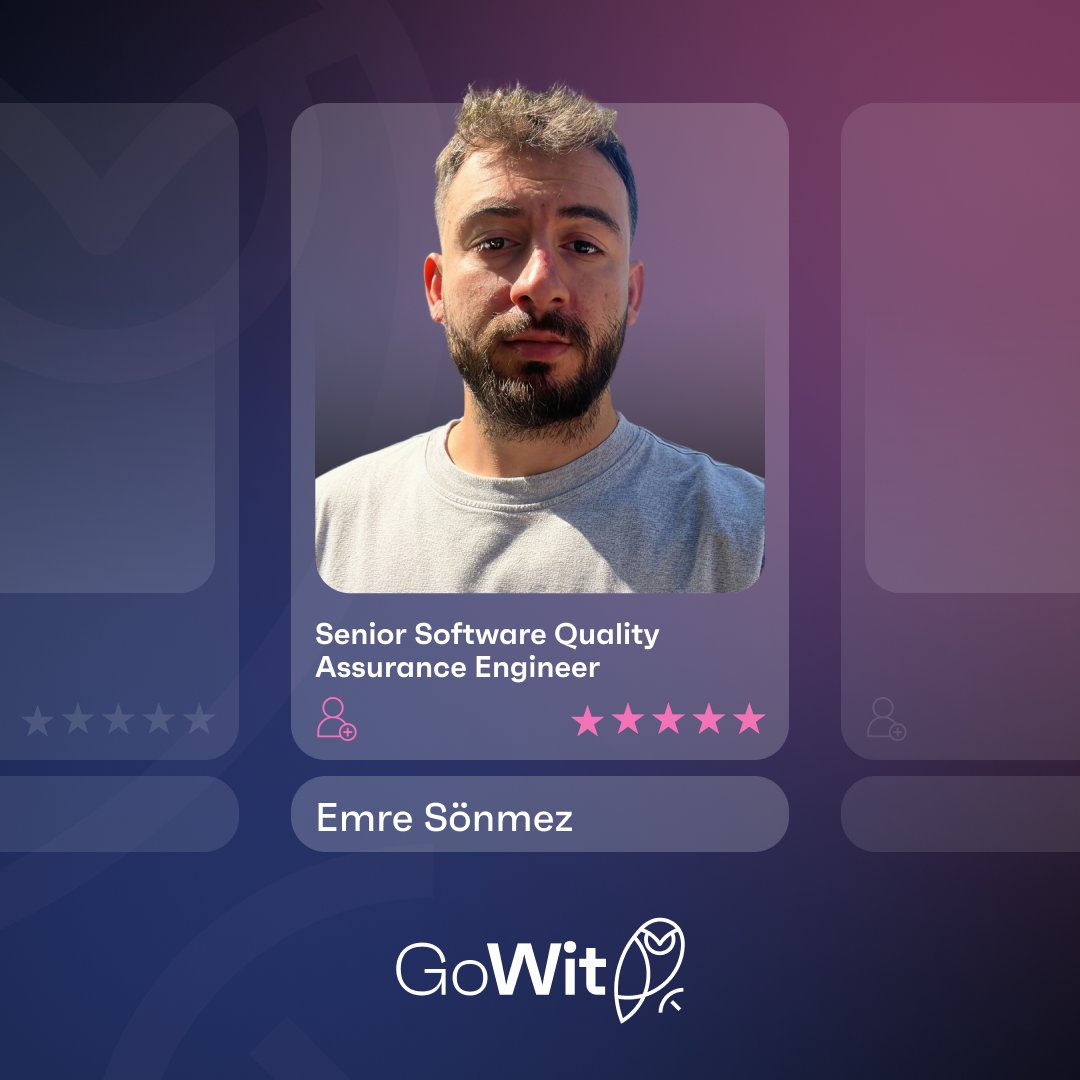 gowit's tweet image. We’re growing! 🎉 

Excited to welcome Emre Sönmez as our new Senior Software QA Engineer at #GoWit ⭐ His expertise in automation, testing &amp;amp; user-centric quality will help us deliver even better solutions. 

Welcome aboard! 🚀 #newteammember #welcometotheteam #teamgrowth #adtech