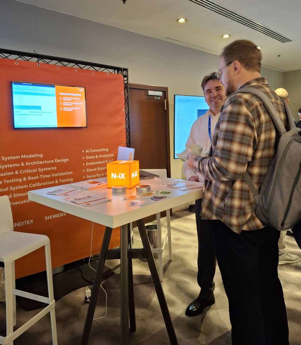N_iX_Global's tweet image. #MATLABExpo by @MathWorks is live in Munich! ⚡️
Visit the N-iX booth today 🤝

Our engineering teams are inspired by the opportunities of #MATLAB &amp;amp; #Simulink. It is a blend of AI + classical embedded systems for reliable solutions where innovation meets proven methods. #MathWorks