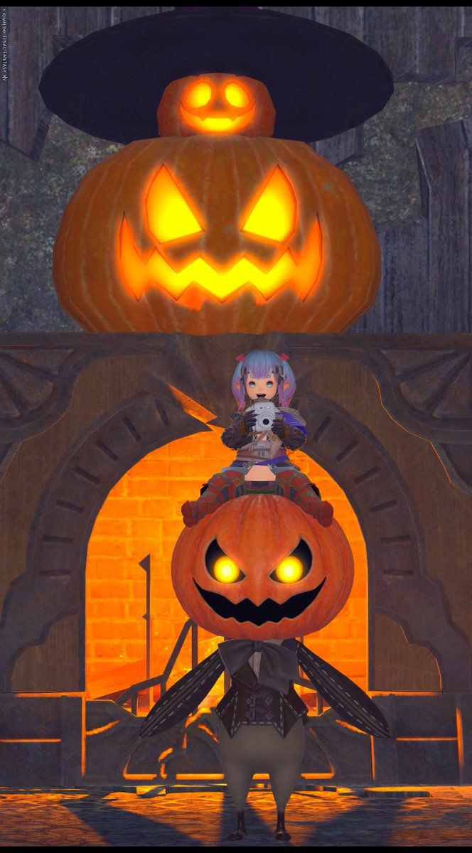 LTagesanbruch's tweet photo. ハロウィンの屋敷いっぱいきれいでたのしいねー🎃📸

#FF14 #FFXIV #ララフェル https://t.co/hiQ65K7wpI