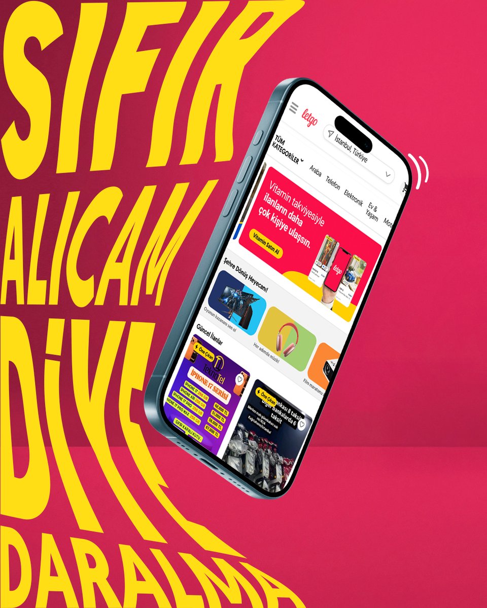 letgo's tweet image. Telefonundan sıkıldıysan letgo’ylayenile. Onlarca marka, yüzlerce model cep telefonu letgo’da📱 🥳💭
