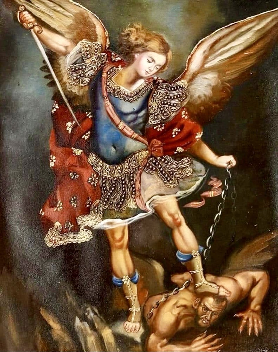 PadreTeofiloR's tweet image. SAN MIGUEL,PRÍNCIPE DE LA MILICIA CELESTIAL,EN LA BATALLA QUE LIBRAMOS CONTRA EL MALIGNO,DEFIÉNDENOS.