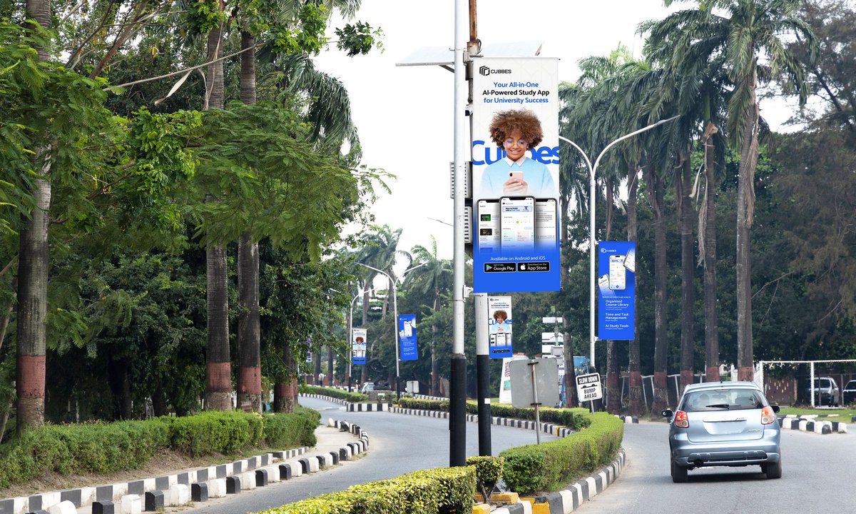 thetehillah's tweet image. If you haven&apos;t heard, we just raised $100k from Antler VC.

We used all the marketing budget from this raise to put up this billboards. Please tell your siblings in university to download Cubbes.

Please repost 🤲🏾🙏🏾