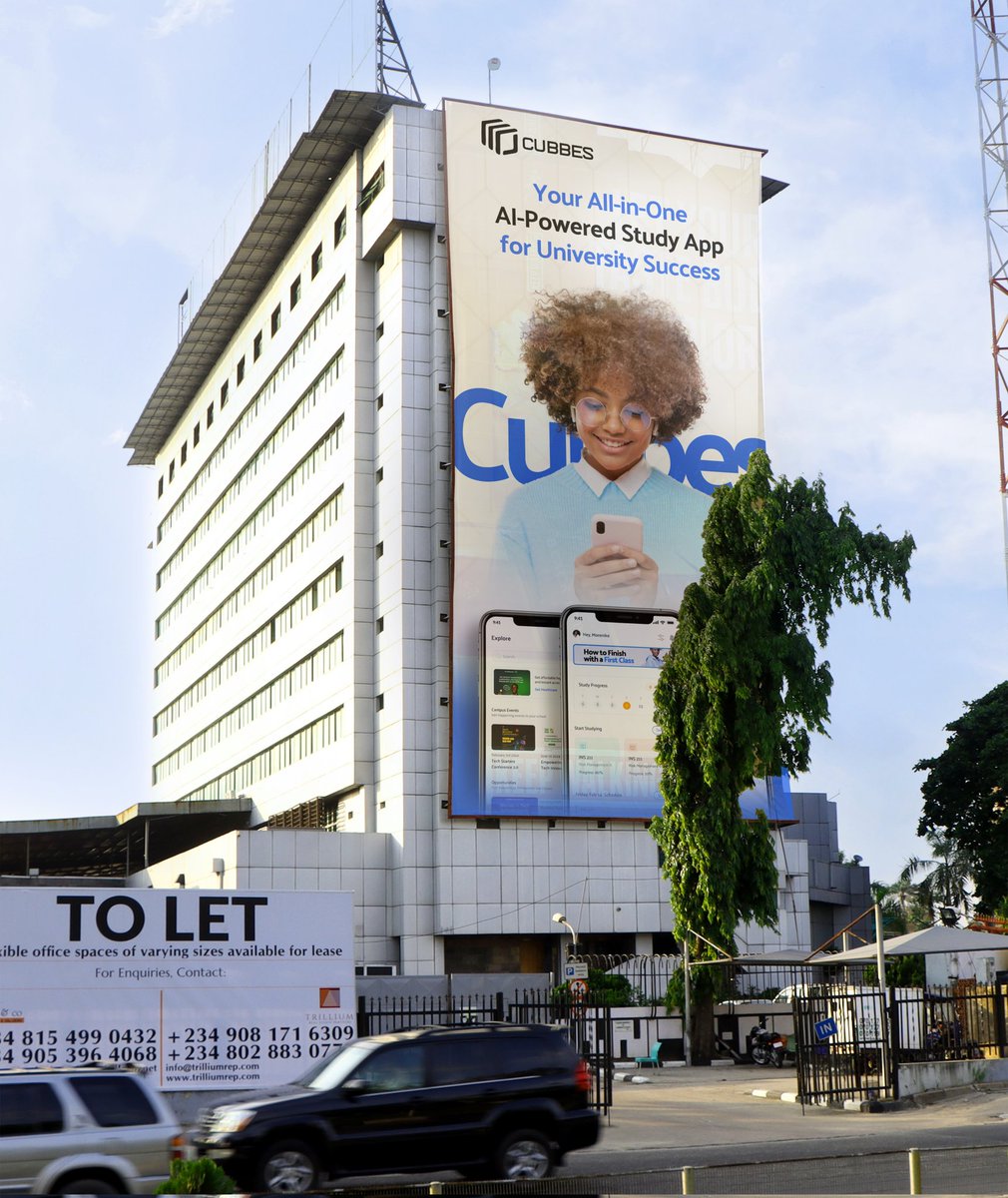 thetehillah's tweet image. If you haven&apos;t heard, we just raised $100k from Antler VC.

We used all the marketing budget from this raise to put up this billboards. Please tell your siblings in university to download Cubbes.

Please repost 🤲🏾🙏🏾