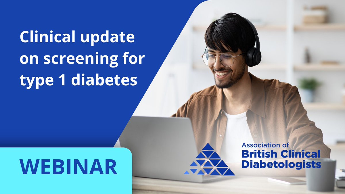 Don’t miss our next webinar in the 2025 series with Dr Rachel Besser and Dr Victoria Salem, taking place on the 30th October. 

Gain a clinical update on screening for type 1 diabetes, including benefits, risks and practical implications. Register🔗 ow.ly/YWM450X6Wnk

#T1DM