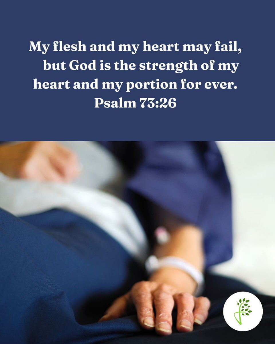 My flesh and my heart may fail, but God is the strength of my heart and my portion for ever. Psalm 73:26 
#dailyword #bible #christian