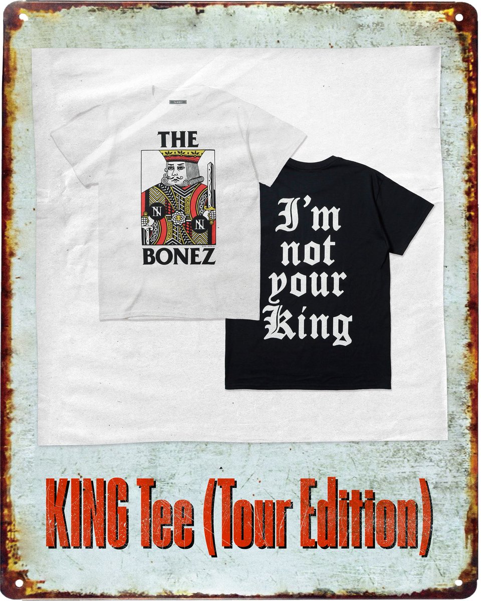 ミュージシャン XXL KING THE BONEZ with SHO WATANABE Tee style