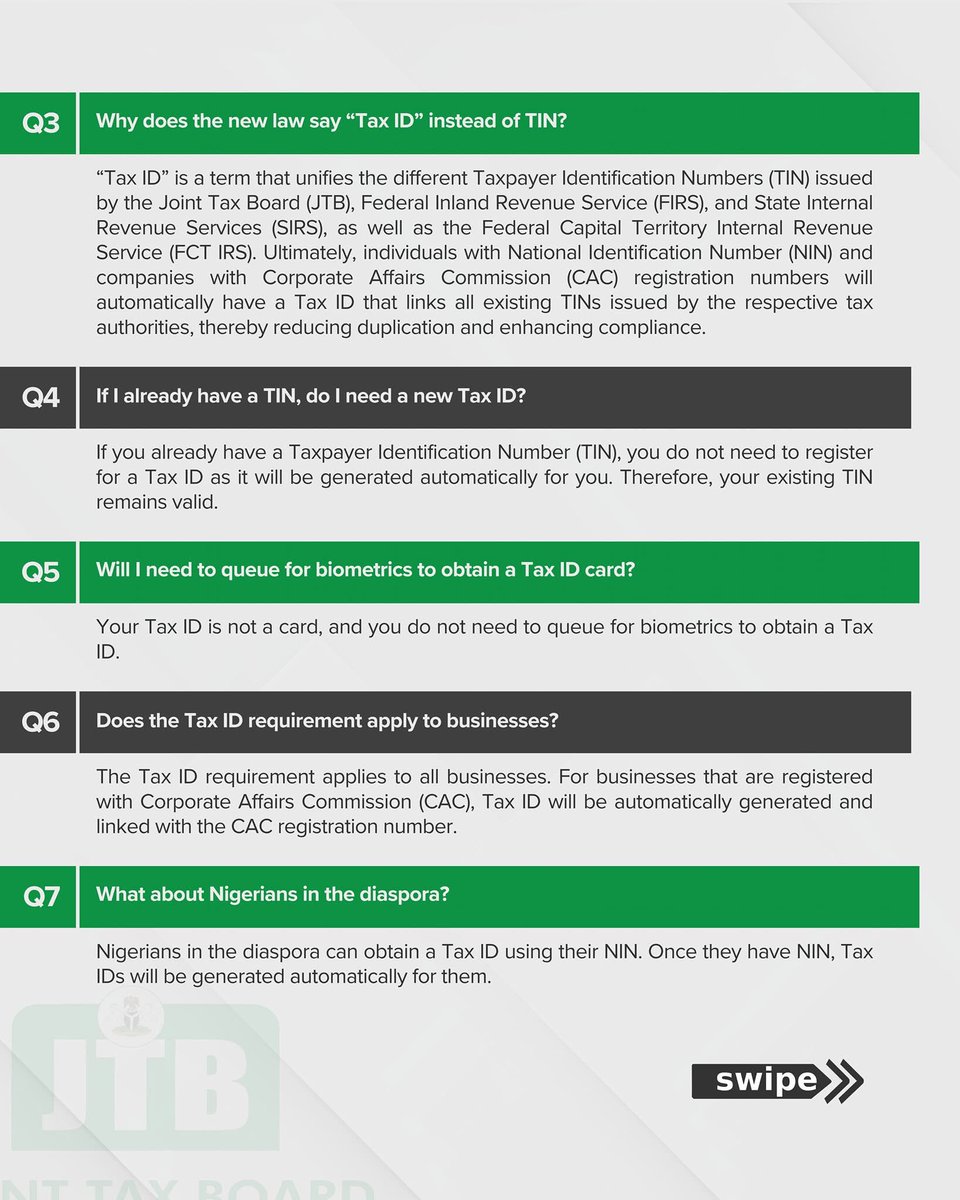 TaxHours's tweet image. What the public should know about the New Tax ID.

#JointTaxBoard
#RevenueReforms