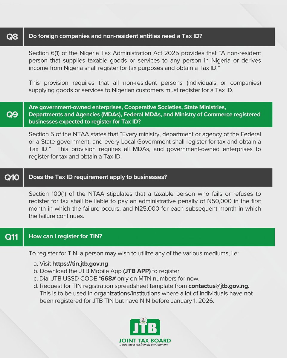 TaxHours's tweet image. What the public should know about the New Tax ID.

#JointTaxBoard
#RevenueReforms