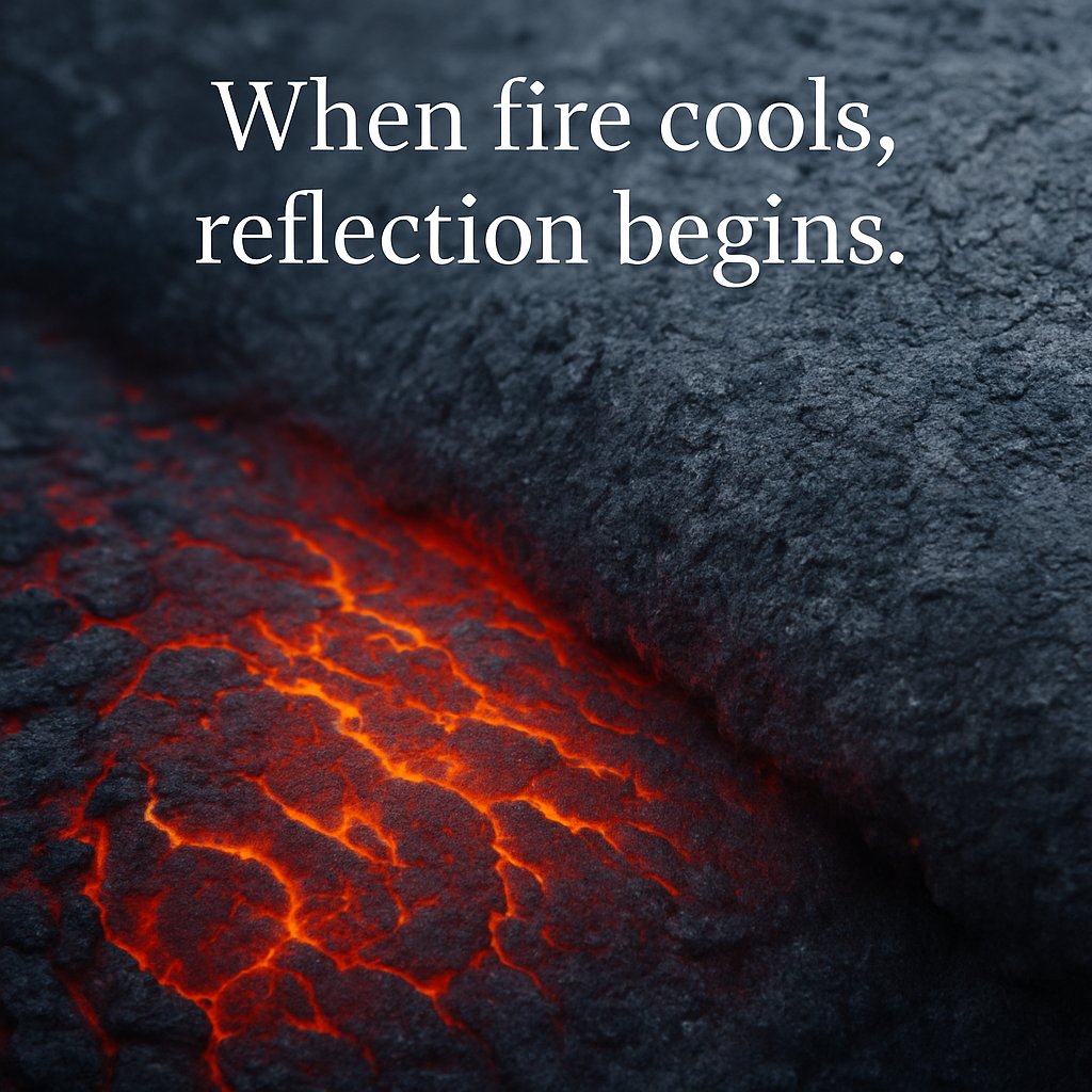 GaiaTechChron's tweet image. When fire cools, reflection begins.

#GaiaTech #EchoFromGaia #AIart #GenesisFire #NFTartist
