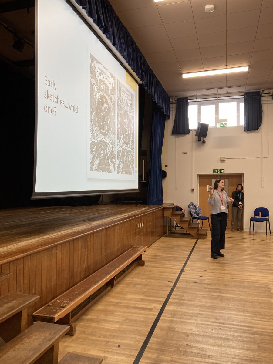 LibraryDGS's tweet image. We had a fantastic day with Katya Balen earlier this month. Year 7 are all reading October October in their library lessons and loved hearing about Katya’s inspiration behind the book. Some excellent work in the writing workshops too!
